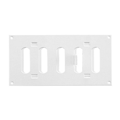 White Metal Air Vent Grille 200mm X 100mm from B&Q