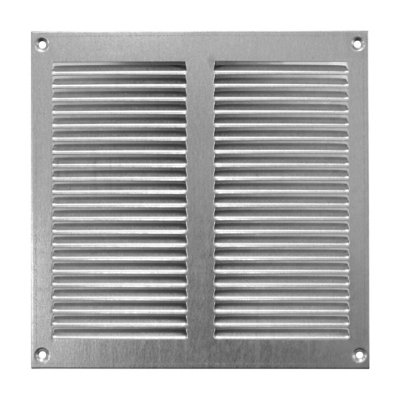 Galvanised Metal Air Vent Grille 200mm X 200mm from B&Q