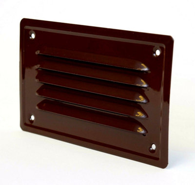 Metal Brown Air Vent Grille 165mm X 100mm from B&Q