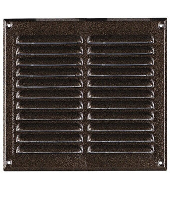 Antique Brown Air Vent Grille 295mm X 295mm Metal Ventilation from B&Q
