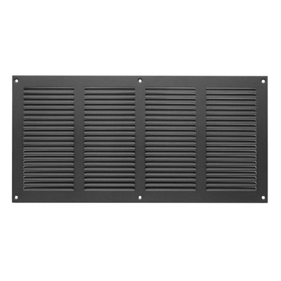Anthracite Metal Air Vent Grille 400mm X 200mm from B&Q