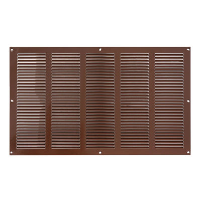 Brown Metal Air Vent Grille 500mm X 300mm from B&Q