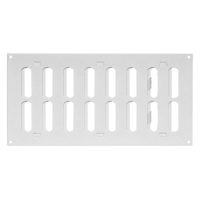 White Metal Air Vent Grille 300mm X 150mm from B&Q