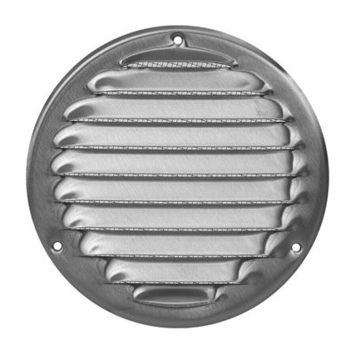 Stainless Steel Round Air Vent Grille 125mm / 164mm from B&Q