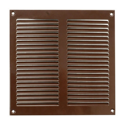 Brown Metal Air Vent Grille 200mm X 200mm from B&Q
