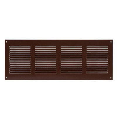Brown Metal Air Vent Grille 400mm X 150mm from B&Q