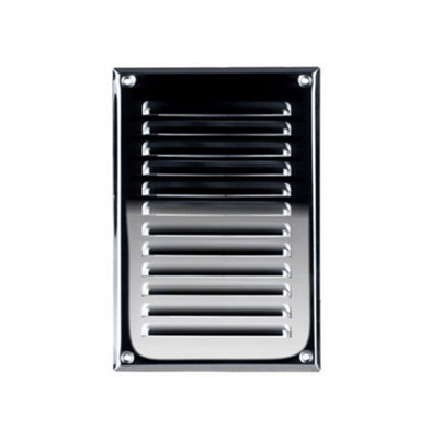 Stainless Steel Air Vent Grille 165mm X 240mm from B&Q
