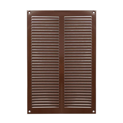 Brown Metal Air Vent Grille 200mm X 300mm from B&Q