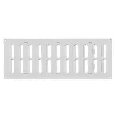 White Metal Air Vent Grille 400mm X 150mm from B&Q