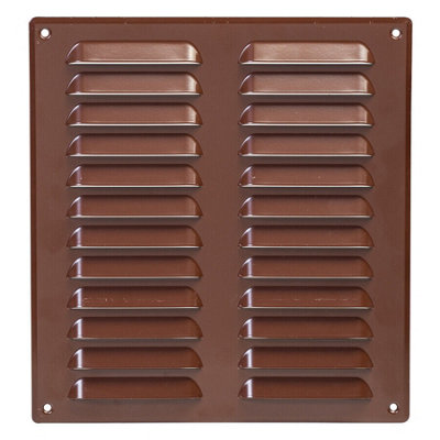 Brown Metal Air Vent Grille 260mm X 280mm from B&Q