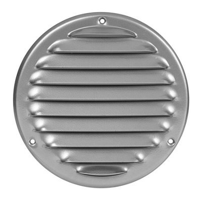 Silver Metal Round Air Vent Grille 125mm / 164mm from B&Q