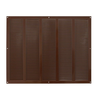 Brown Metal Air Vent Grille 500mm X 400mm from B&Q