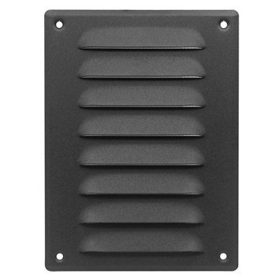 Anthracite Metal Air Vent Grille 140mm X 190mm from B&Q