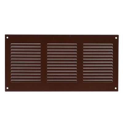 Brown Metal Air Vent Grille 300mm X 150mm from B&Q