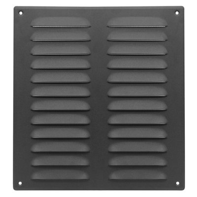 Anthracite Metal Air Vent Grille 260mm X 280mm from B&Q
