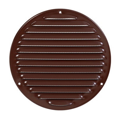 Brown Metal Round Air Vent Grille 200mm / 240mm from B&Q
