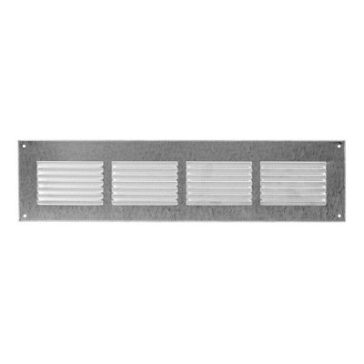 Galvanised Steel Air Vent Grille 400mm X 100mm from B&Q