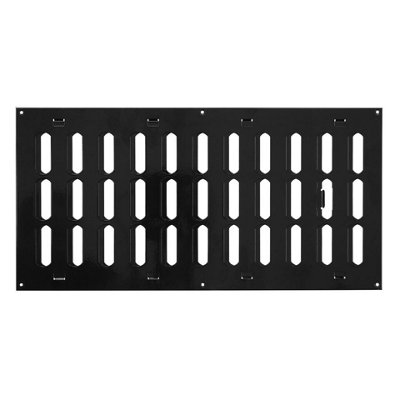 Black Metal Air Vent Grille 400mm X 200mm from B&Q