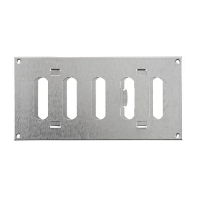 Galvanised Steel Air Vent Grille 200mm X 100mm from B&Q