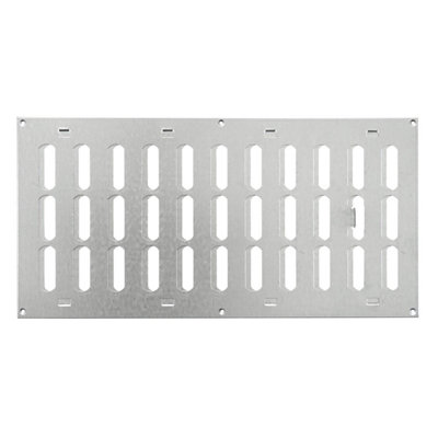 Galvanised Steel Air Vent Grille 400mm X 200mm from B&Q