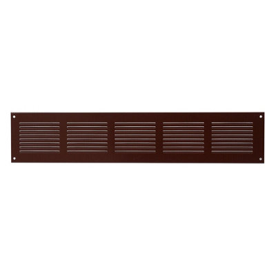 Brown Metal Air Vent Grille 500mm X 100mm from B&Q