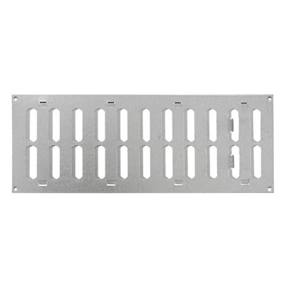 Galvanised Steel Air Vent Grille 400mm X 150mm from B&Q