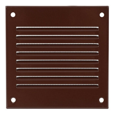 Brown Metal Air Vent Grille 100mm X 100mm from B&Q