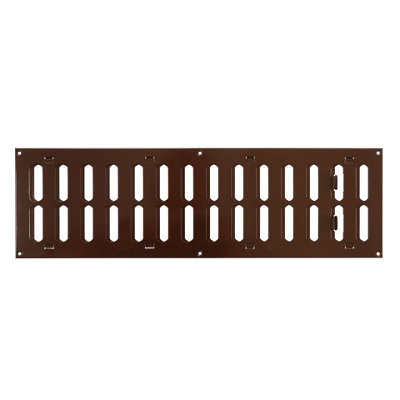 Brown Metal Air Vent Grille 500mm X 150mm from B&Q
