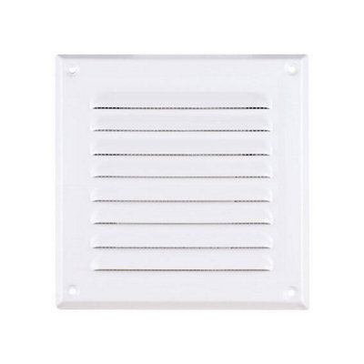 White Metal Air Vent Grille 245mm X 245mm from B&Q