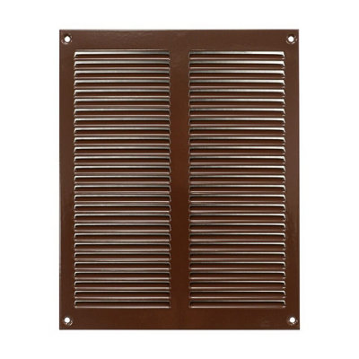Brown Metal Air Vent Grille 200mm X 250mm from B&Q