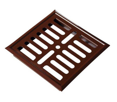 Brown Metal Air Vent Grille 165mm X 165mm from B&Q