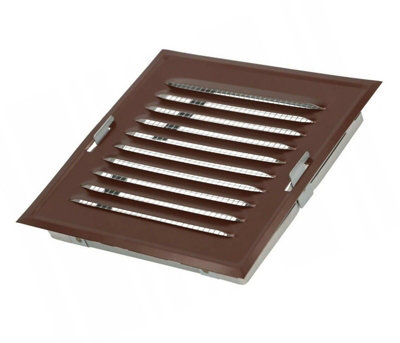 Brown Metal Air Vent Grille 164mm X 164mm from B&Q