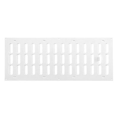White Metal Air Vent Grille 500mm X 200mm from B&Q