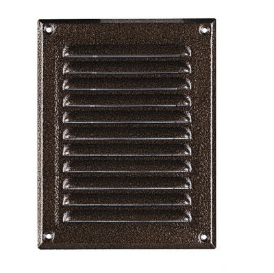Metal Antique Brown Air Vent Grille 165mm X 240mm from B&Q