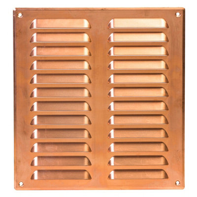 Copper Air Vent Grille 260mm X 280mm from B&Q