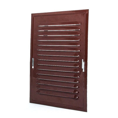 Brown Metal Air Vent Grille 164mm X 230mm from B&Q