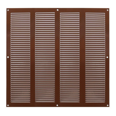 Brown Metal Air Vent Grille 400mm X 400mm from B&Q