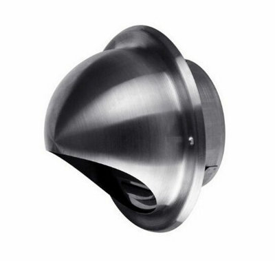 160mm Stainless Steel Exhaust / Supply Air Valve from B&Q