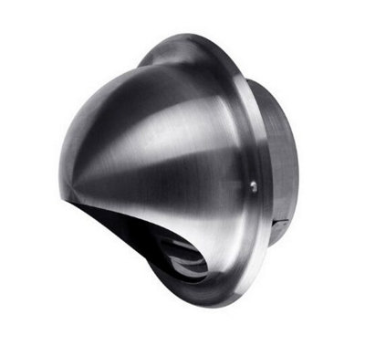 High-Quality Stainless Steel Bull Nose 125mm Air Vent Extract from B&Q