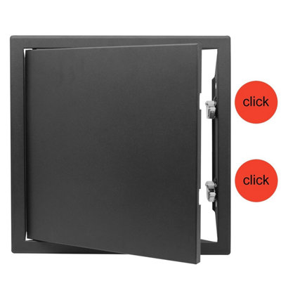 Premium Anthracite Metal Access Panel 300mm X 300mm from B&Q