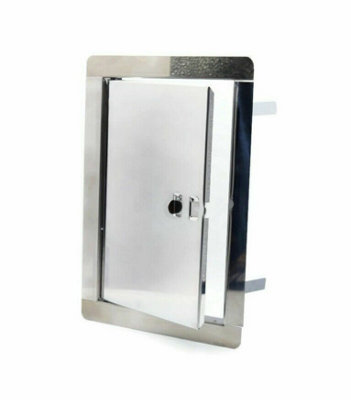 Stainless Steel Access Panels Metal 135mm X 210mm Wall from B&Q