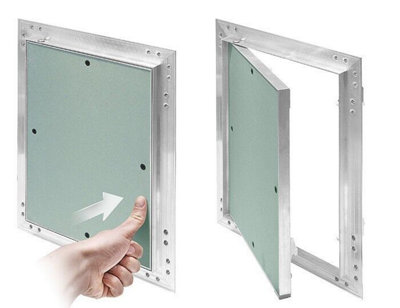 Plasterboard Access Panels Aluminium Frame Door A150mm X B150mm from B&Q