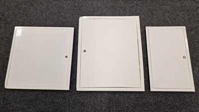 Metal Access Panel Lock Damaged Door 250mm X 350mm from B&Q