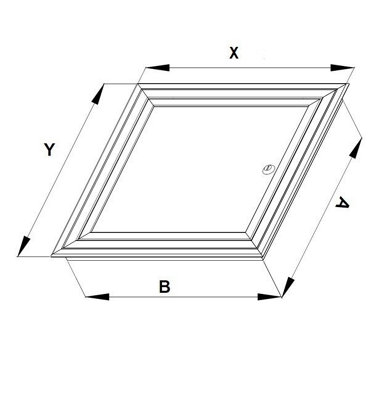 Chamber Access Panels With Lock Door X400mm X Y600mm from B&Q