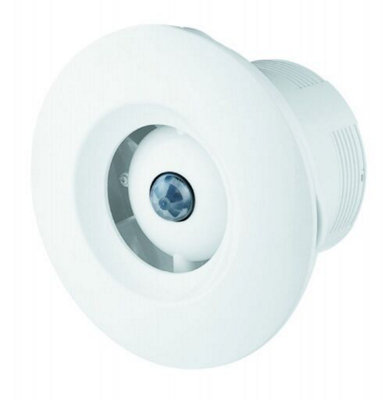Modern Bathroom Ceiling Extractor Fan 100mm With Motion Sensor from B&Q