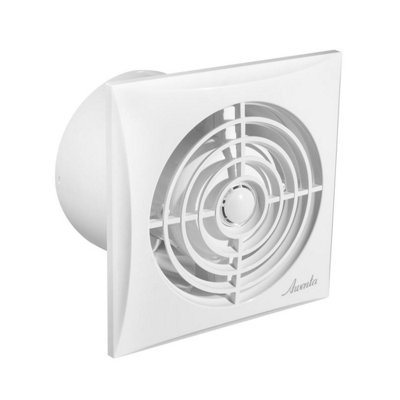 Modern Silent Bathroom Extractor Fan 100mm Ventilator from B&Q