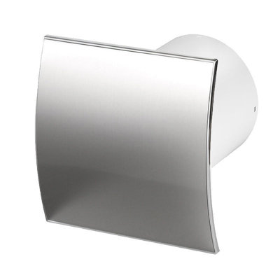 Used Bathroom Extractor Fan 100mm With Steel Panel & Non-Return Valve from B&Q