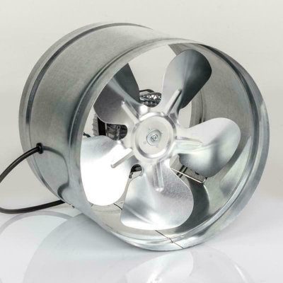 Metal Inline Extractor Fan Industrial Ventilator With 207mm / 8.15 Size from B&Q