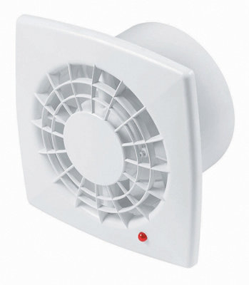 Modern White Bathroom & Kitchen Extractor Fan 150mm Ventilator from B&Q