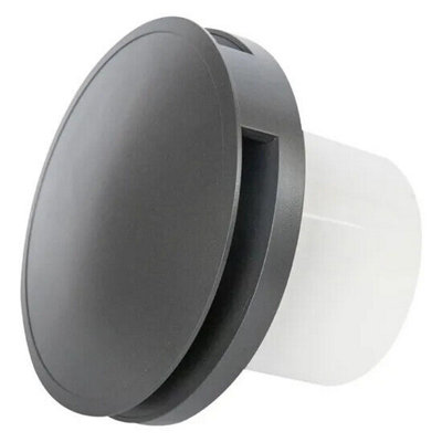 Anthracite Round Bathroom Extractor Fan 150mm / 6" from B&Q